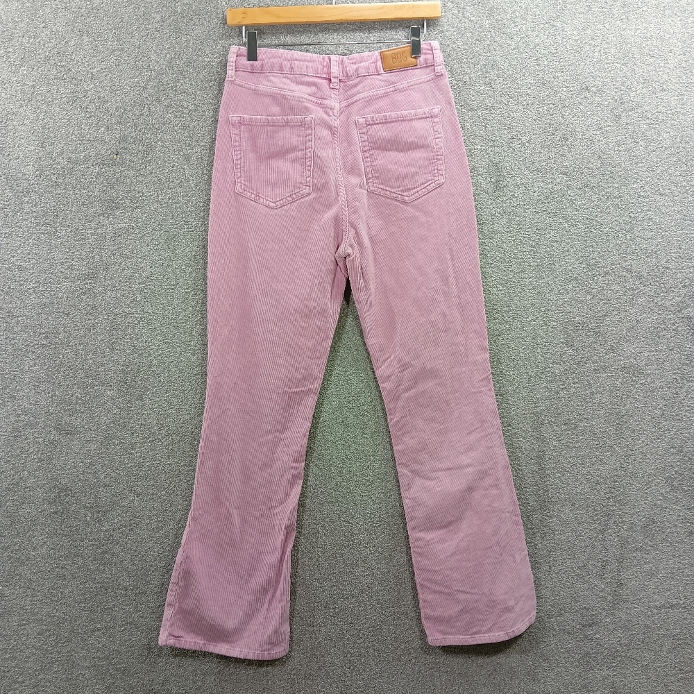 URBAN OUTFITTERS PINK CORDUROY FLARE TROUSERS HIGH WAIST BDG Y2K RIB UK W30 L30 - Picture 2 of 4